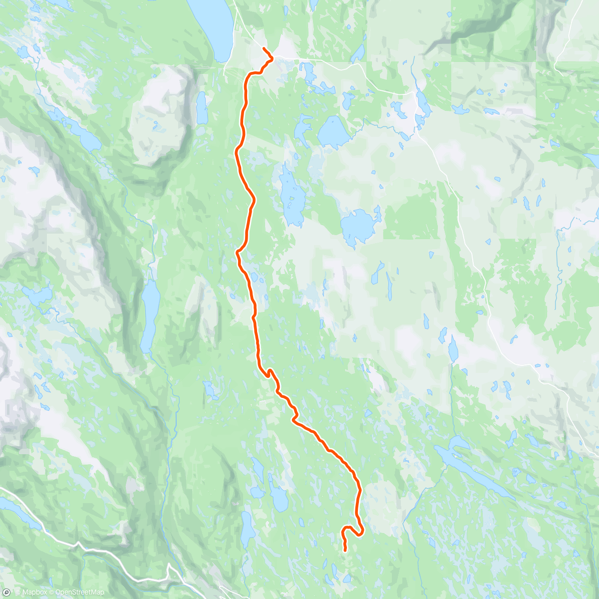 Map of the activity, Setra - Gålå, rolig skate