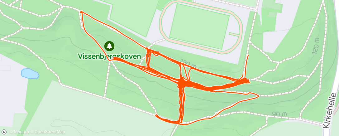 Map of the activity, Trail Running Denmark 🏃🏼‍♂️🏃🏼🏃🏼‍♀️💨 bakke løb
