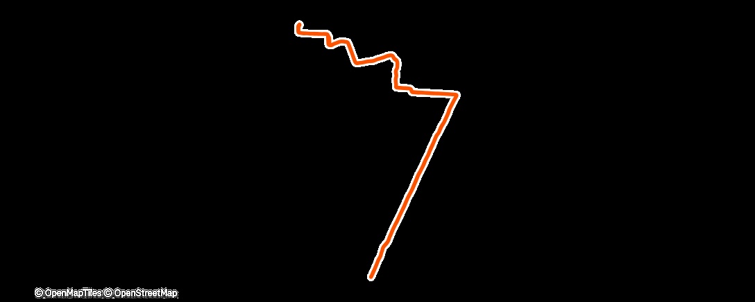 Map of the activity, Lauf am Nachmittag