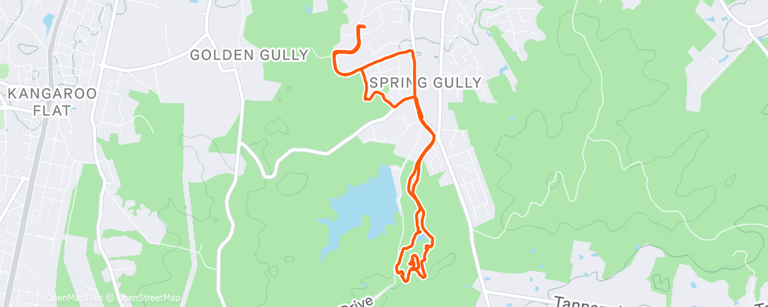 Map of the activity, Afternoon Ride
