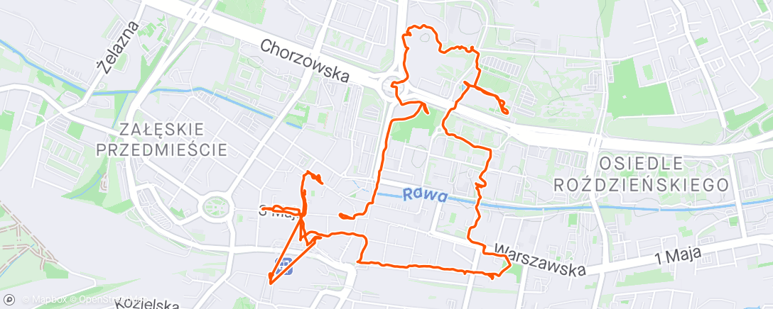 Map of the activity, Lunch Ride