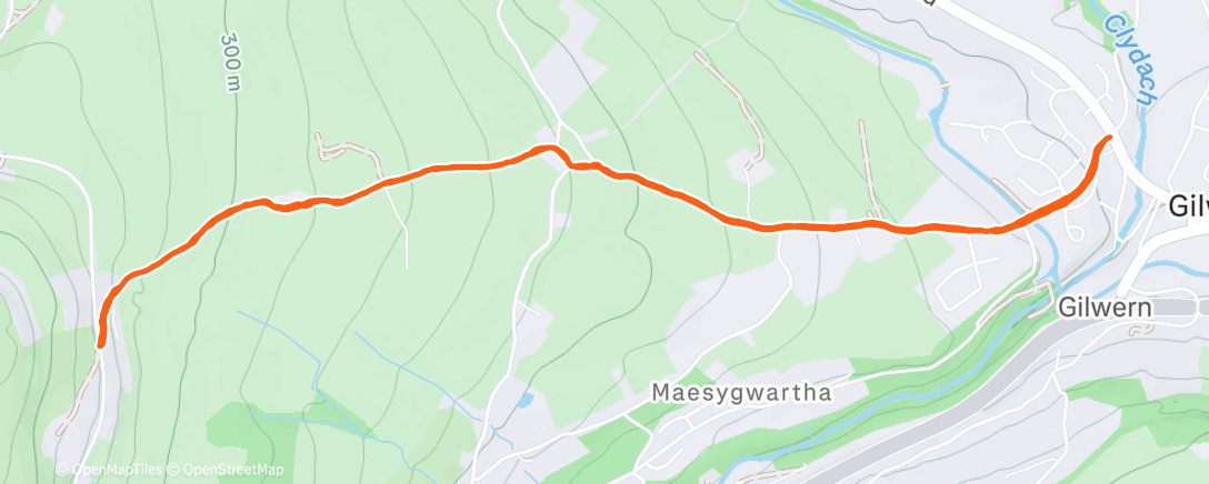 Map of the activity, Soggy hip ☔️ 🦿✌️