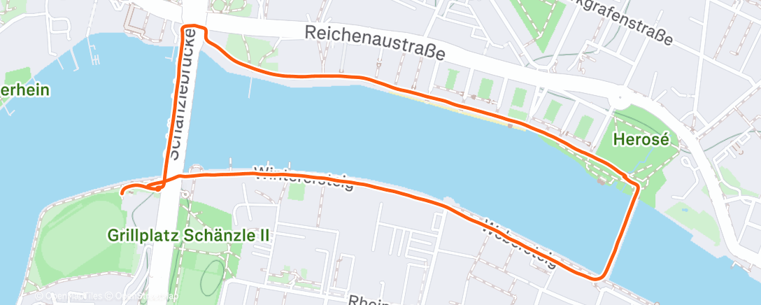 Map of the activity, Schneeballschlachtlauf