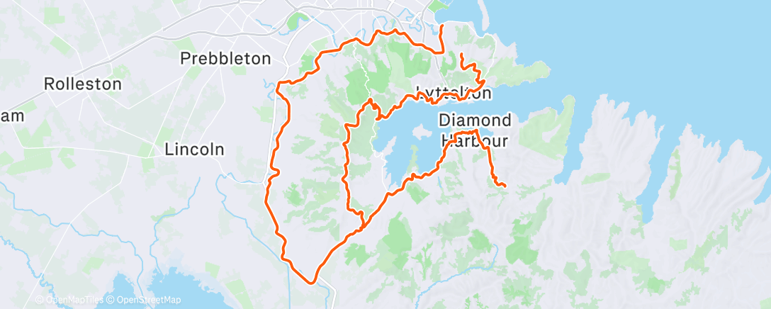 Mapa de la actividad, Morning Ride