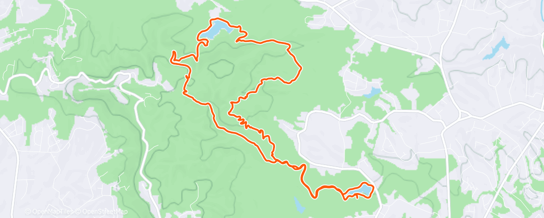 Карта физической активности (Paris Mountain Big Loop)