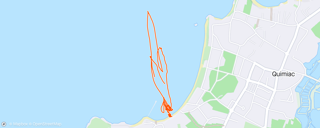 Map of the activity, Windsurf dans l'après-midi