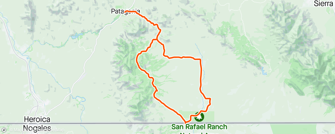 Karte der Aktivität „Patagonia Gravel with Ken & Ray to the Border”