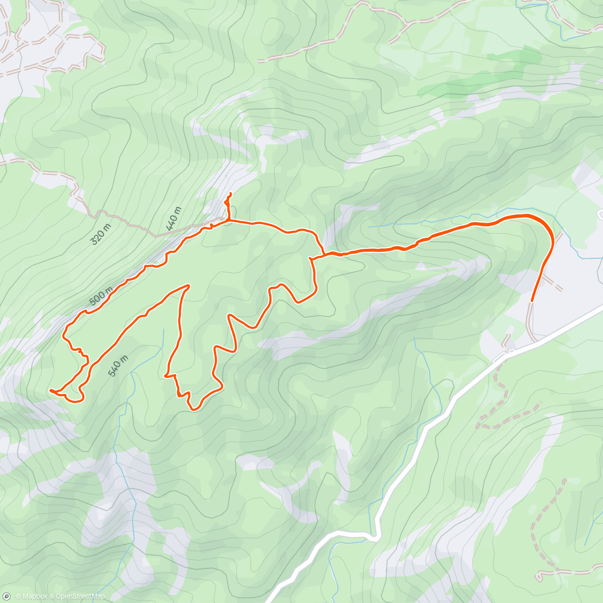 Map of the activity, Peñas Blancas - Minas de Colón