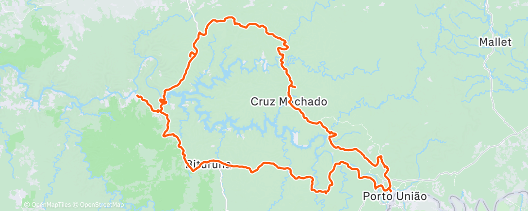 Map of the activity, Morning Workout