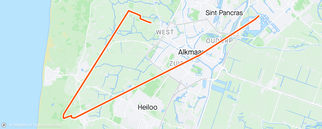 Mapa de la actividad, Schuilen bij de Nieuwe Wester