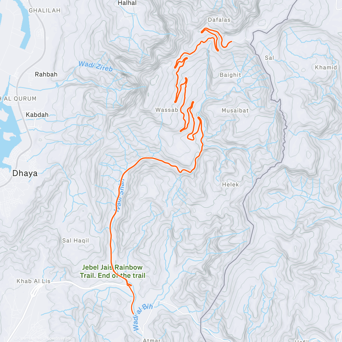 Map of the activity, 2025-11-30Ride