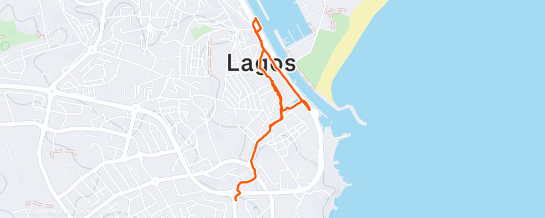 Map of the activity, Afternoon Walk