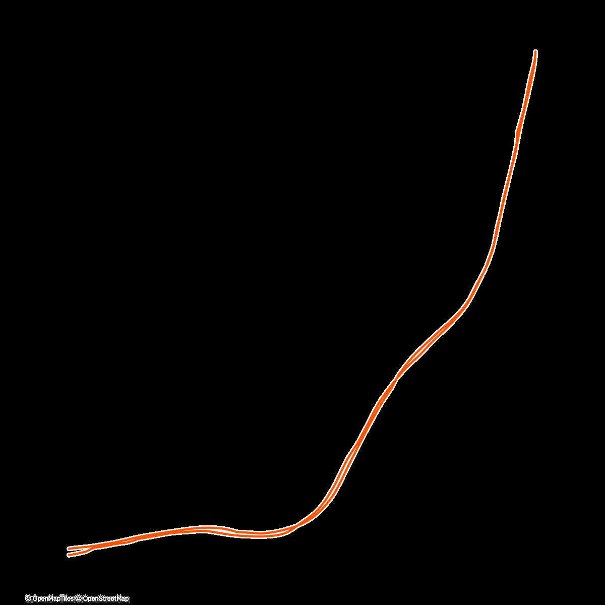 Карта физической активности (Afternoon Run)
