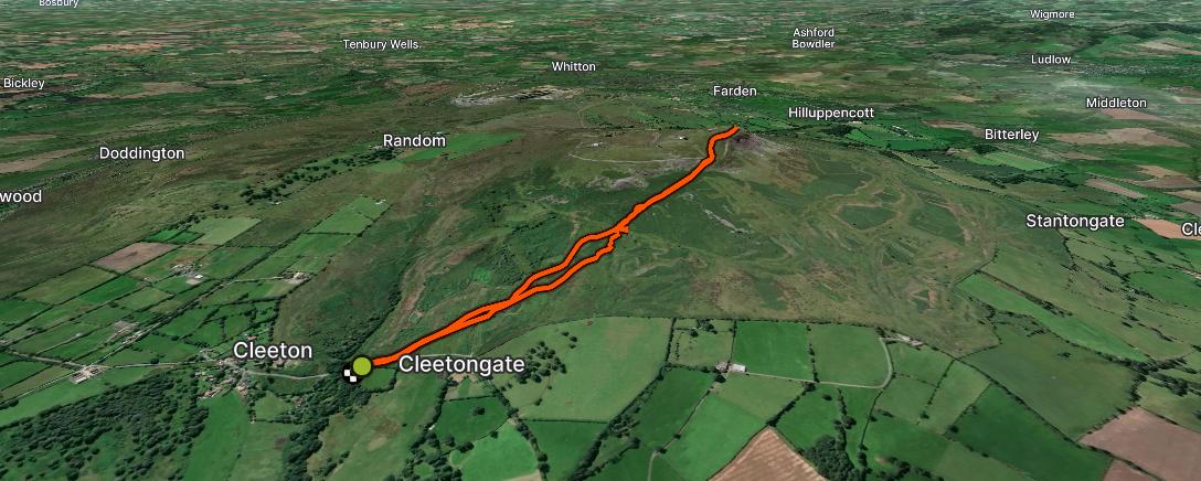 Map of the activity, Titterstone Clee Fell Race 🥇