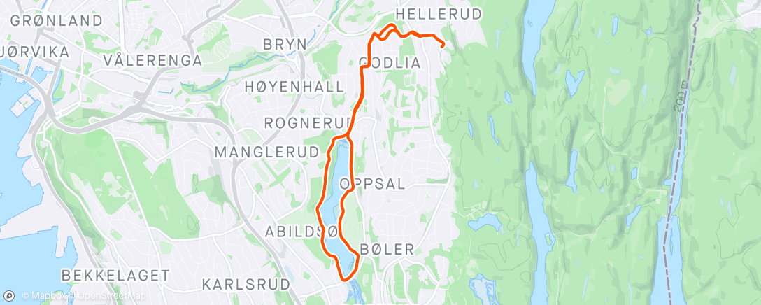 Map of the activity, Rolig med H