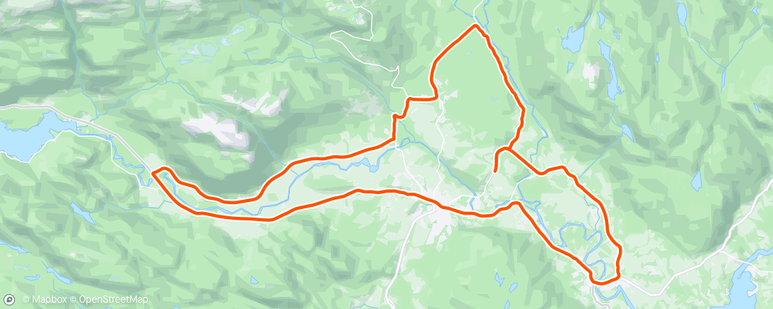 Map of the activity, Møkkete sykkel og møkkete syklist😜