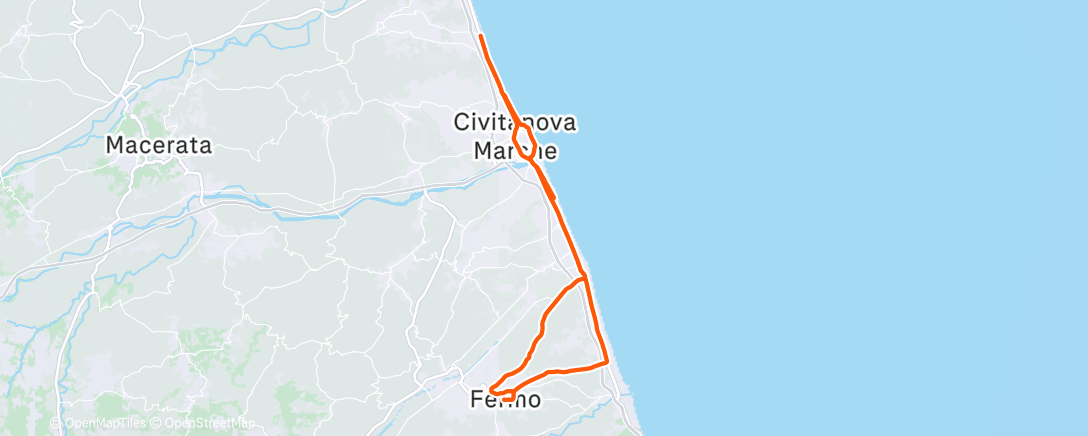 Map of the activity, Morning Ride