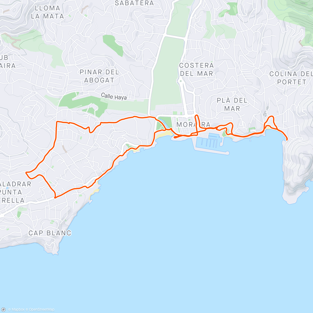 Map of the activity, Pre breakfast 🏃‍♂️