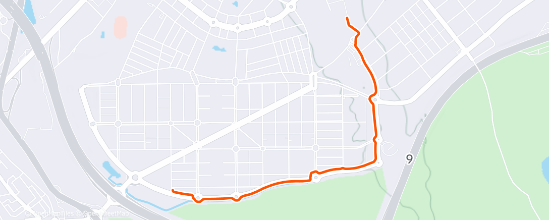 Карта физической активности (Carrera a la hora del almuerzo)