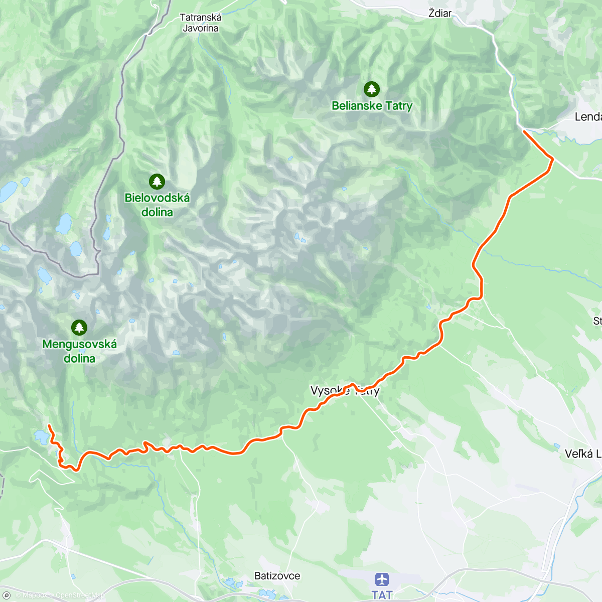Map of the activity, ROUVY - Panorama Route 2 | High Tatras | Slovakia