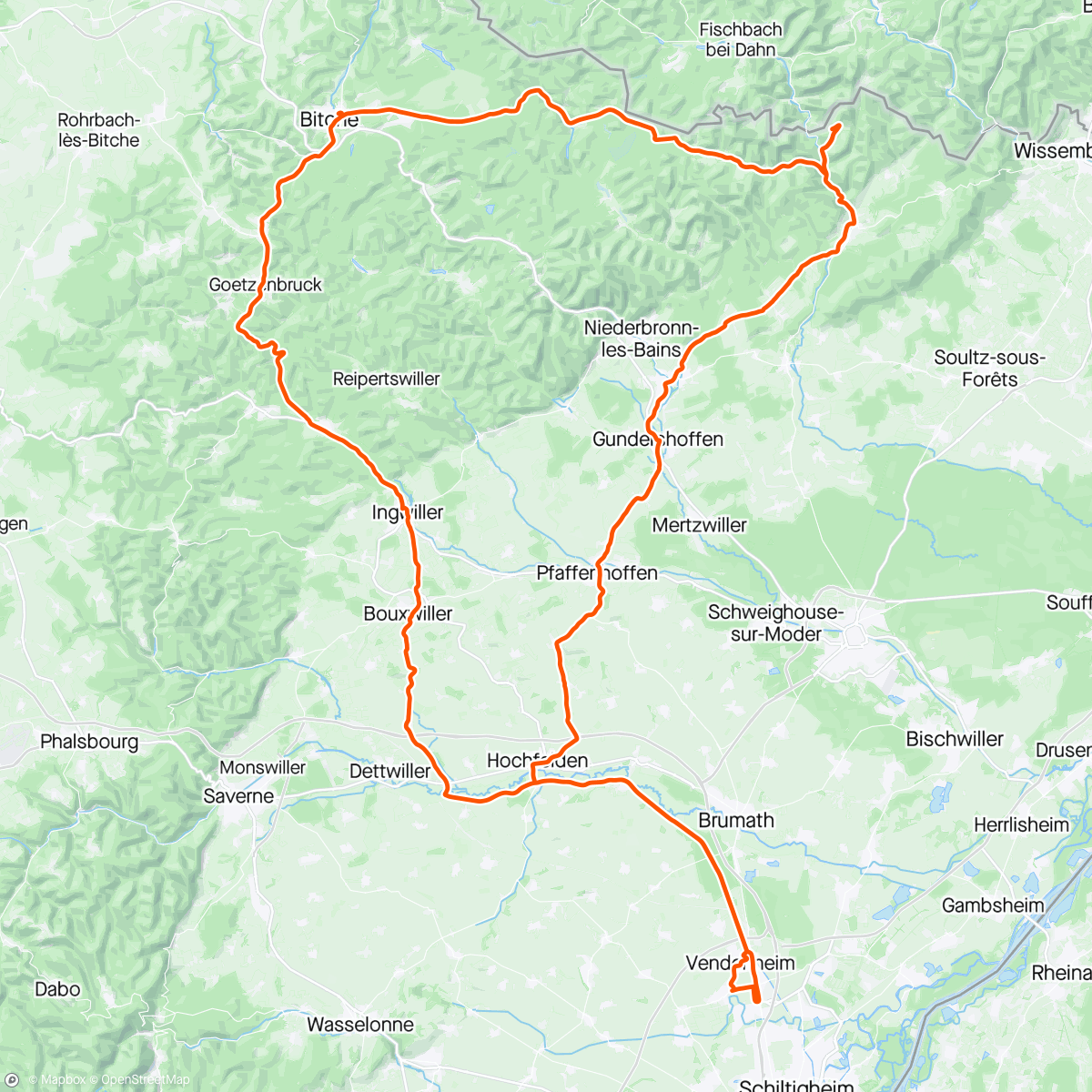 Map of the activity, ☀️ La der estivale 2024 avec l'ami Christophe 🚲🍻👍🏻