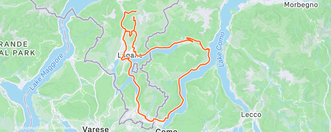 Map of the activity, 2025-12-06Ride