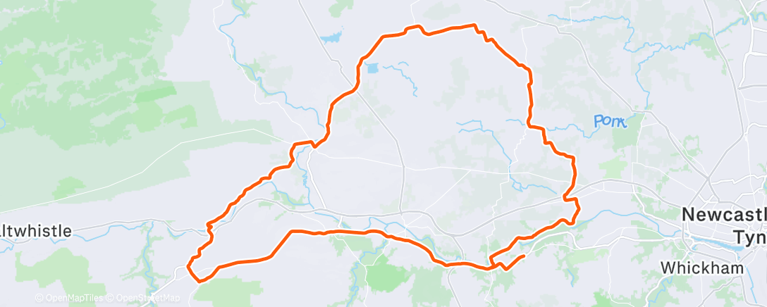 Map of the activity, Morning Ride