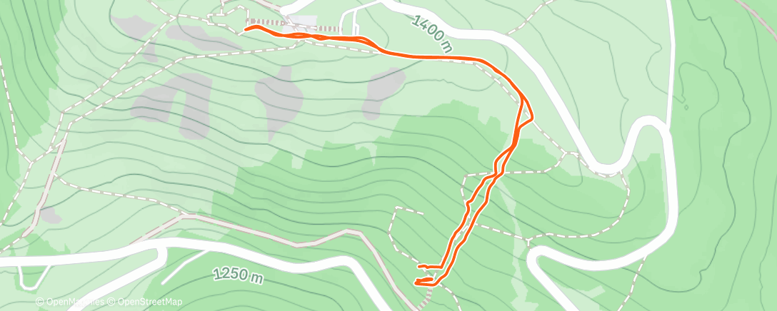Map of the activity, Afternoon Hike