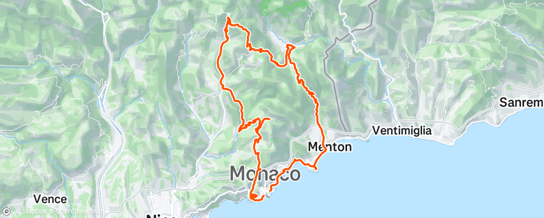 Map of the activity, Morning Ride