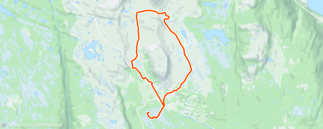 Map of the activity, Rundt Skeikampen.
Vått og vindfullt, men heldigvis strålende sol