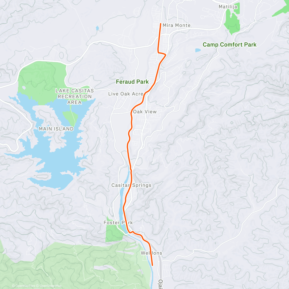 Mapa de la actividad (Franz commute home)