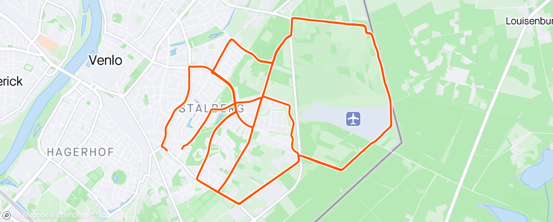 Mapa de la actividad, Rondjes Venlose Heide