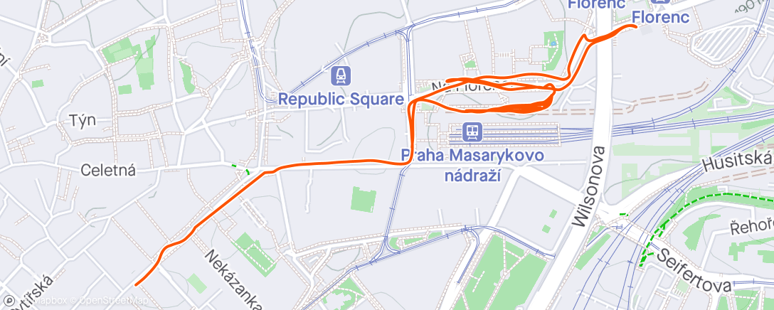 Карта физической активности (Evening Run)