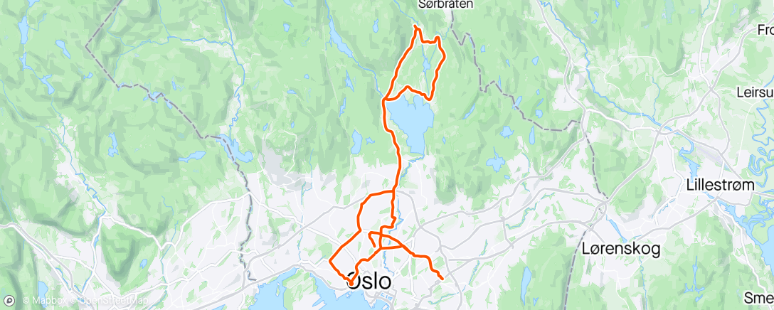 Map of the activity, Jobb- og klubbsykling