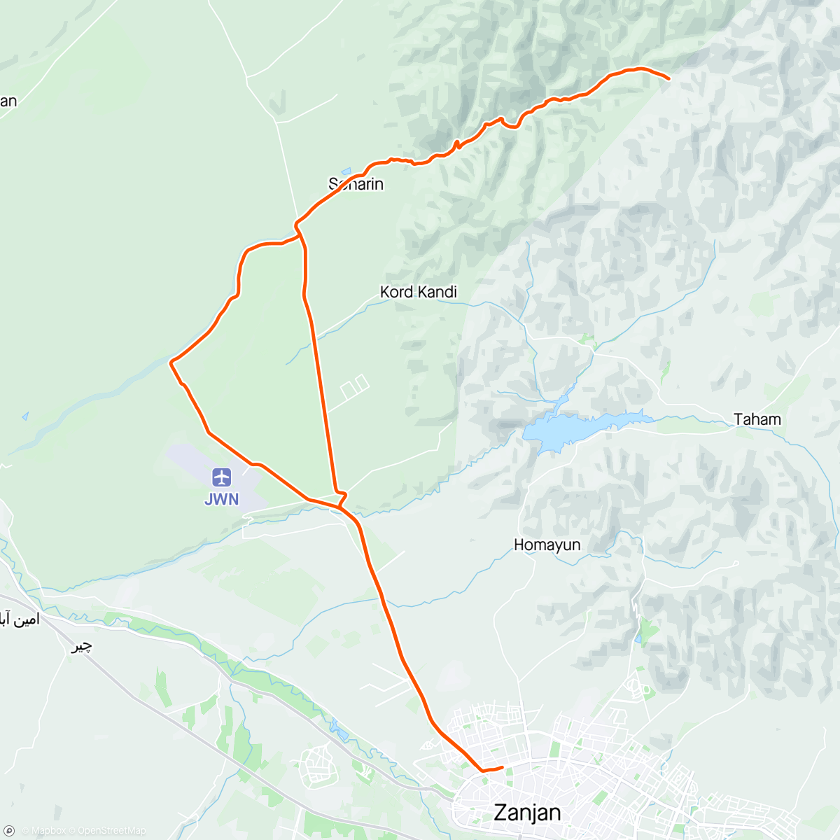 Mapa de la actividad, Morning mountain bike Ride