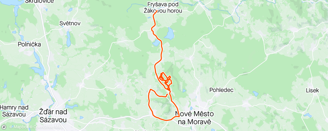 Map of the activity, Arrived in Nove Mesto😍