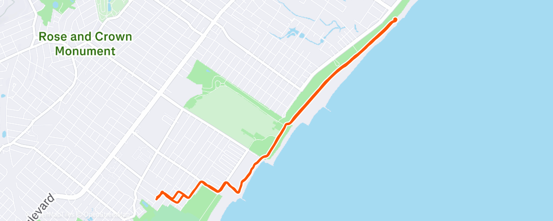 Map of the activity, Morning Run 🎟️