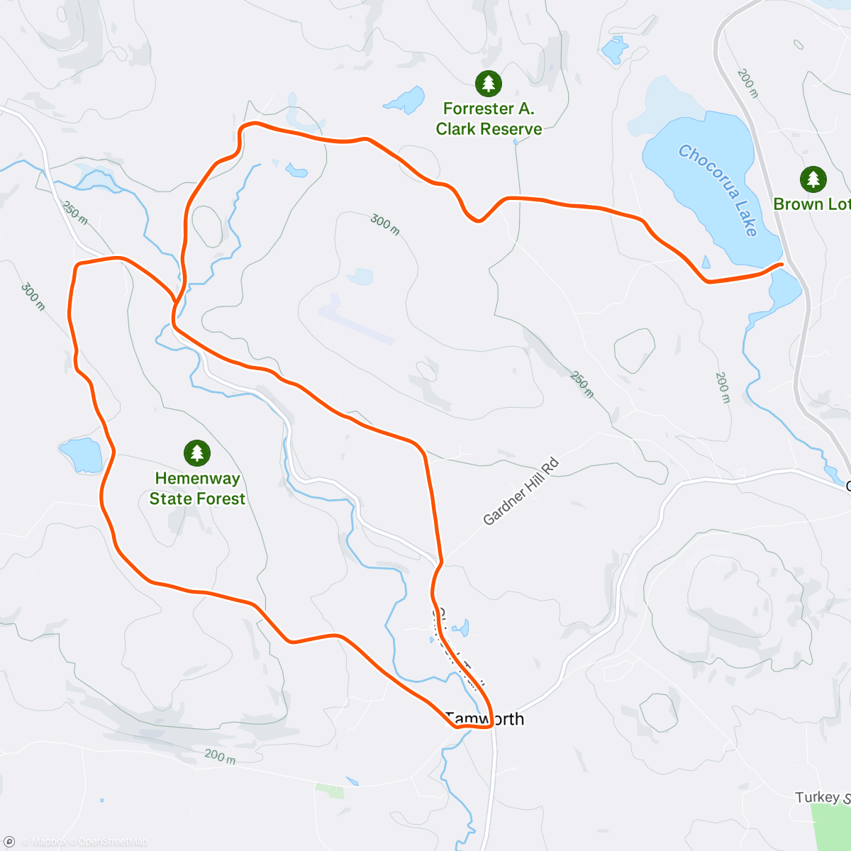 Map of the activity, Morning Ride