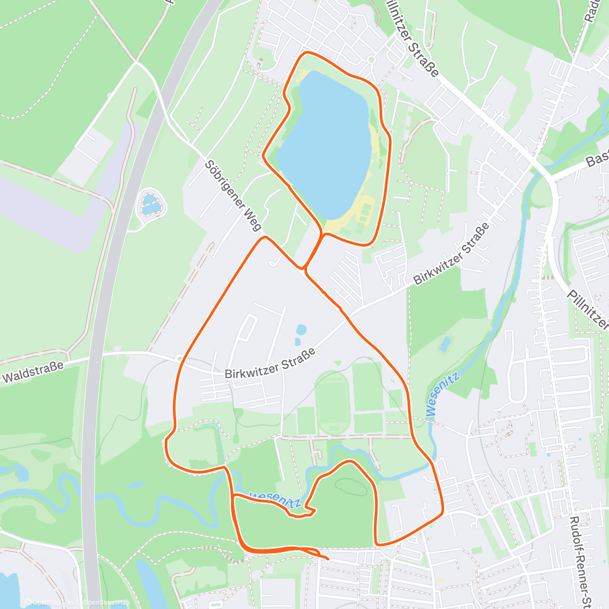 Map of the activity, Mittagspaziergang