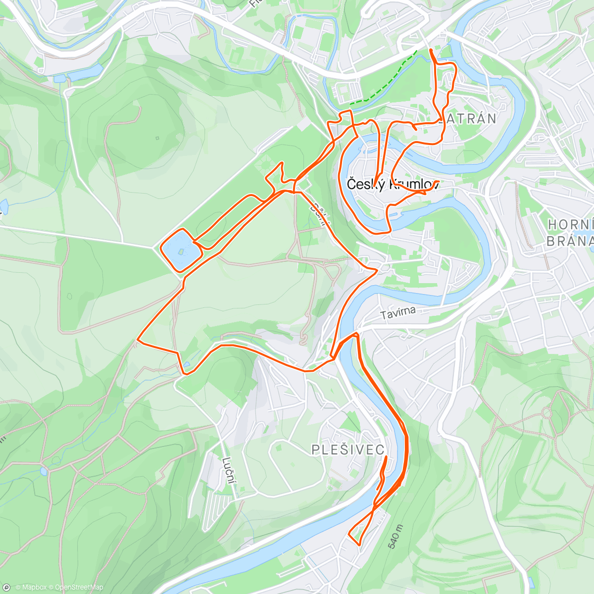 Mapa da atividade, Cehia: La pas prin Cesky Krumlov 3