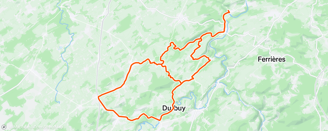 Map of the activity, Sortie vélo dans l'après-midi