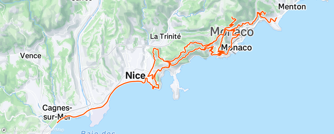 Mapa de la actividad (cornetto Nutella pour le duc de Tourette)