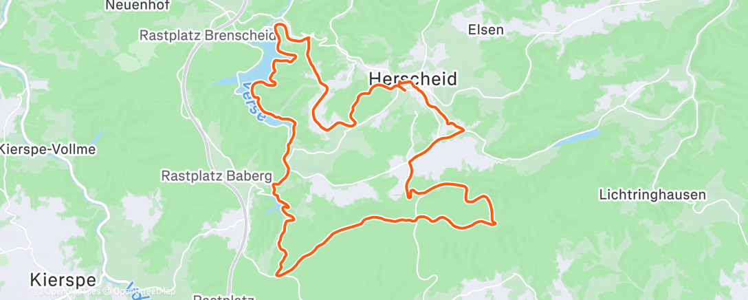 Map of the activity, BMK88 Verse - Fürwigge - Nordhelle