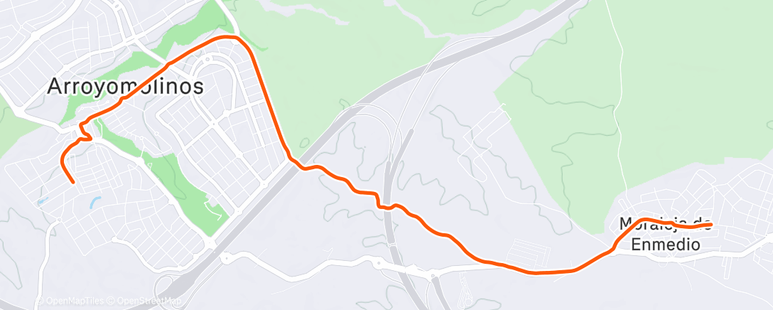 Map of the activity, Vuelta a casa... sin pavo😅