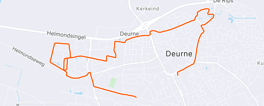 Map of the activity, Run Deurne 🇳🇱