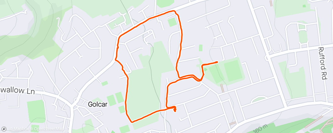 Map of the activity, Walkies with Terence 👍🏃🏻‍♂️🐶😁