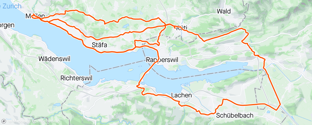 Map of the activity, Giro Obersee