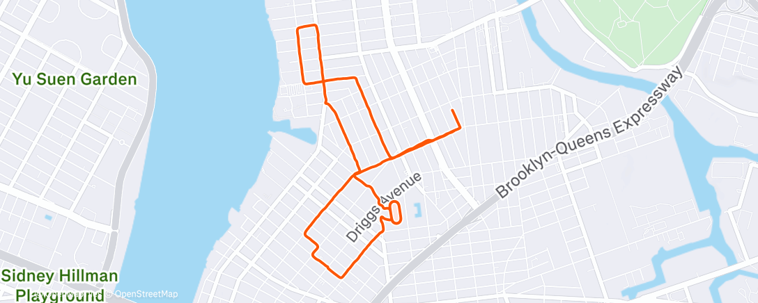 Map of the activity, 8 x 800 | 🐇 Pacing Greg