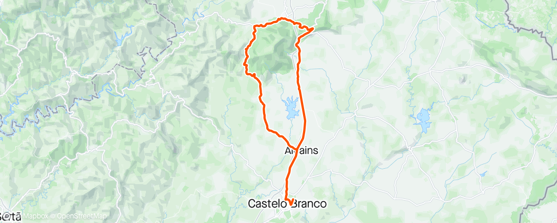 Map of the activity, 25/04/24 Castelo Branco, Castelo Branco District, Portugal