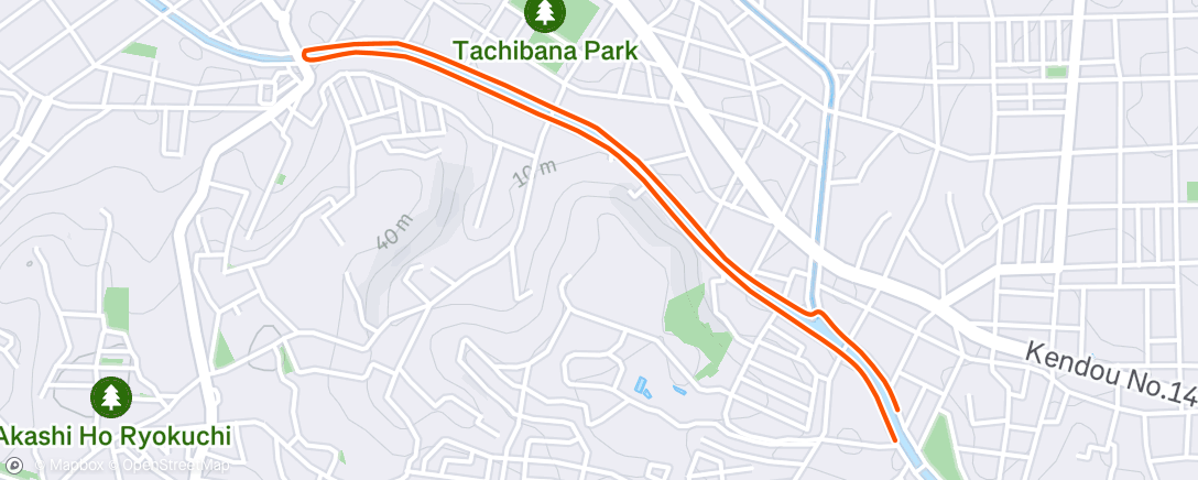 Map of the activity, 午後のライド